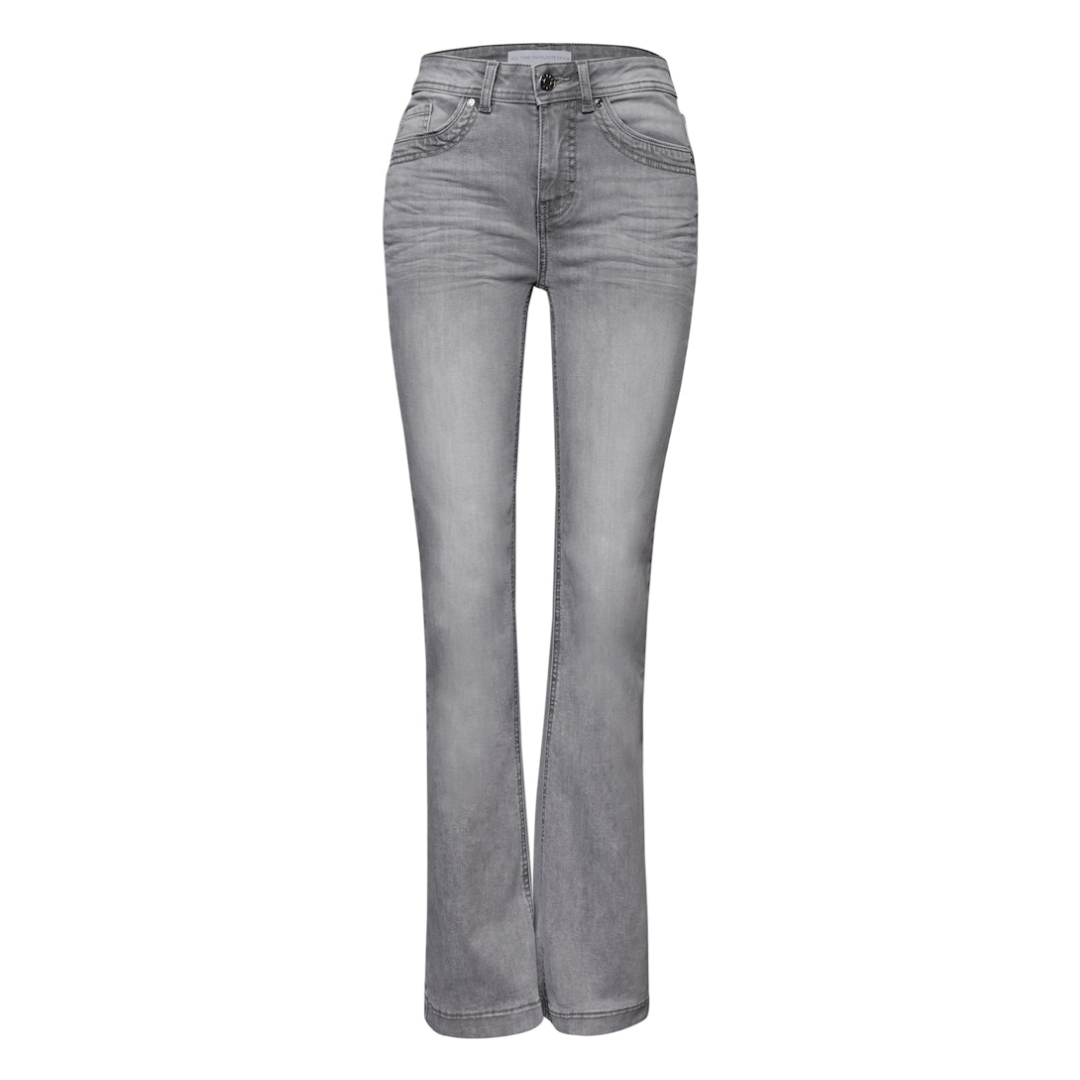 Street One - Damen Jeans - light grey washed - Größe: 29-30 - bei Tara-M