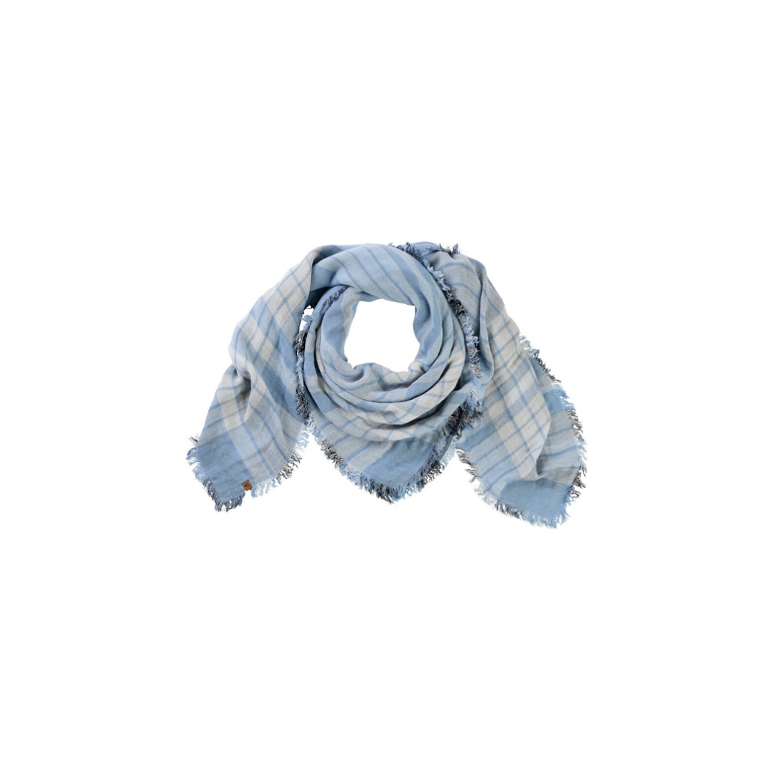 camel active Schal Baumwolle-Viskose-Leinen Soft Blue