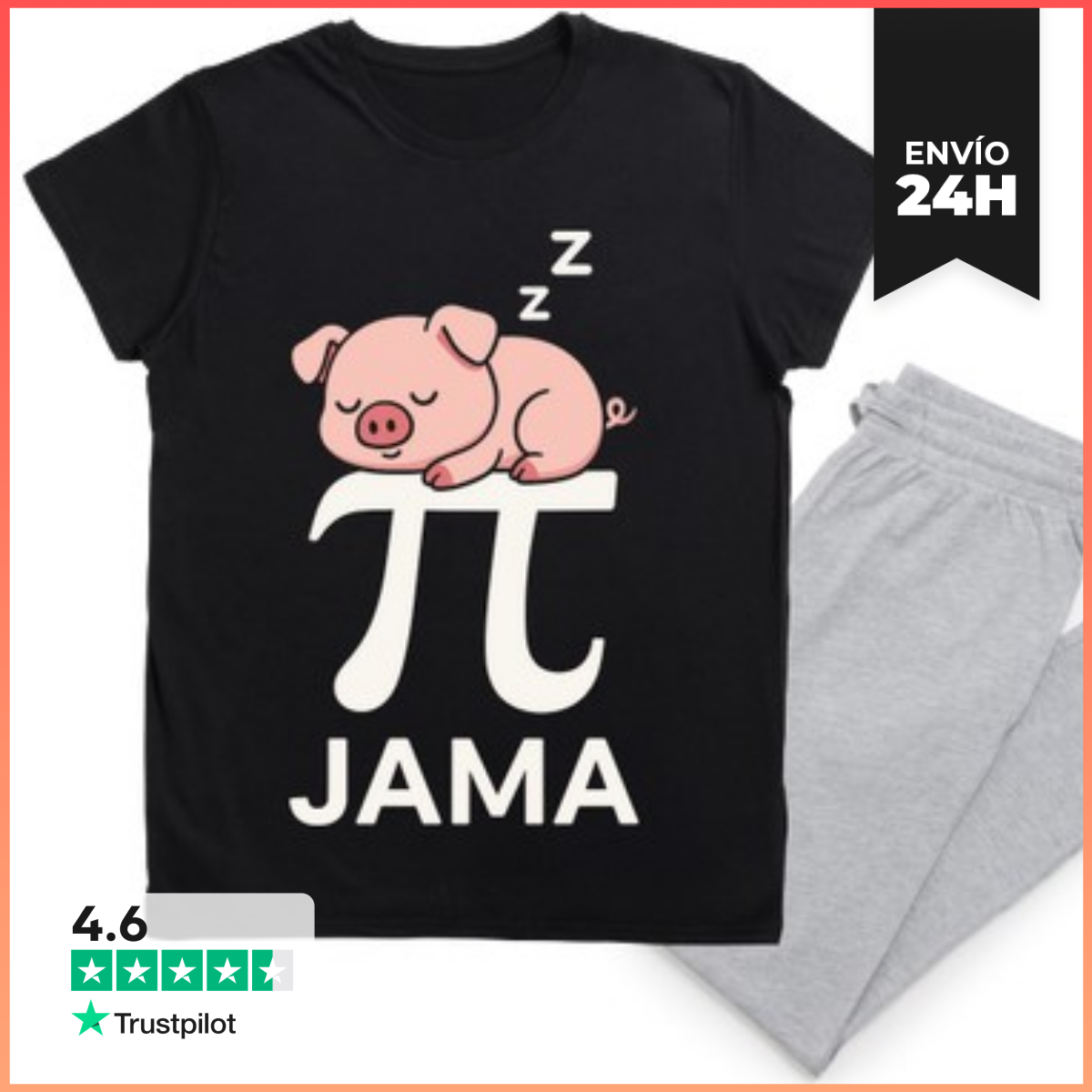 Pijama Número Pi Jama Pijama Cerdito Siesta laTostadora