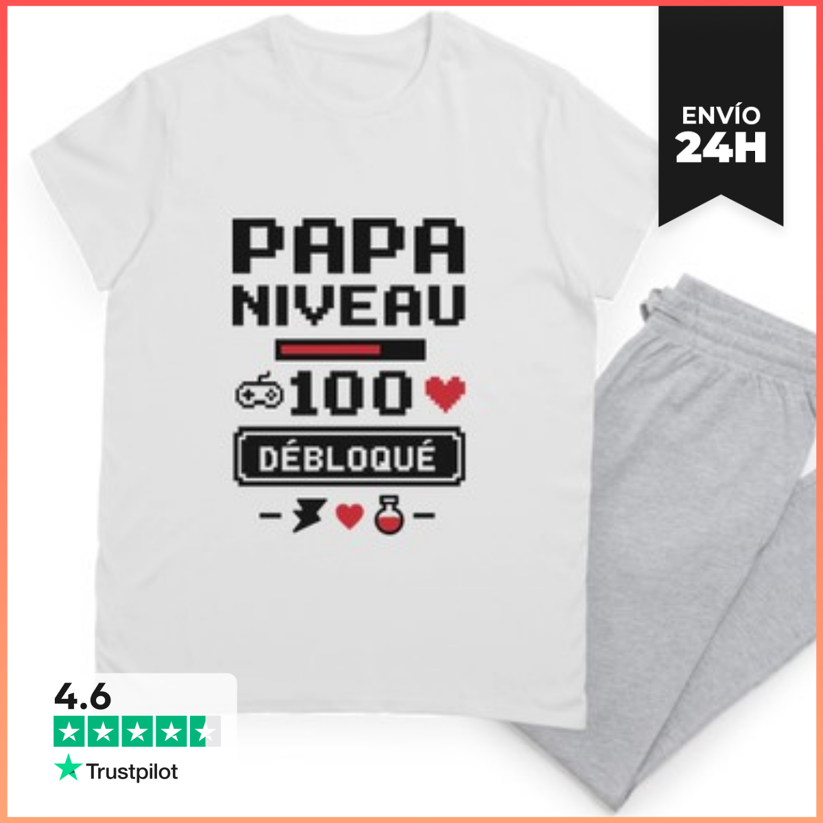 Pijama Papá geek gamer Día del Padre laTostadora