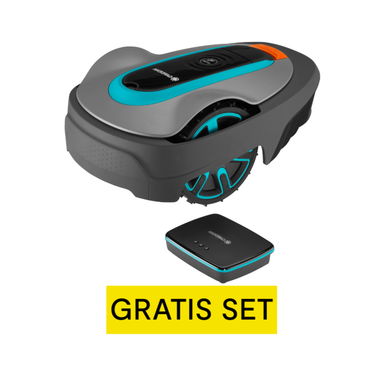 GARDENA Mähroboter smart SILENO city 600 m² Set - silber