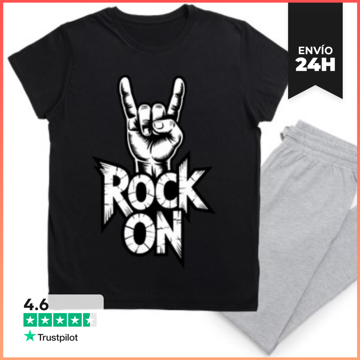 Pijama estilo rock sobre rock laTostadora
