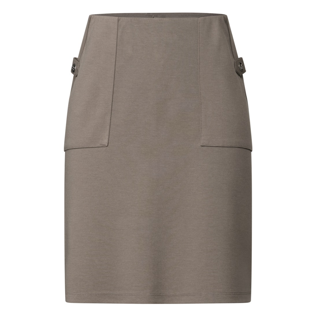 Street One - Damen Rock - dark tumbled beige - Größe: 38 - bei Tara-M