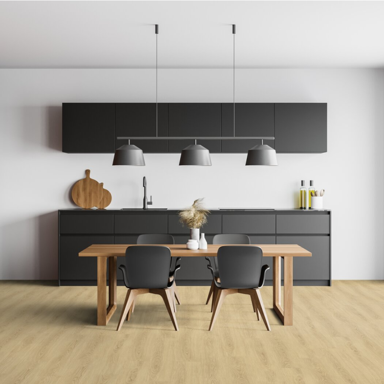 Lame de sol PVC effet bois clipsable scandinav light Gerflor - 123.9 cm x 21.2 cm x 0.42 cm