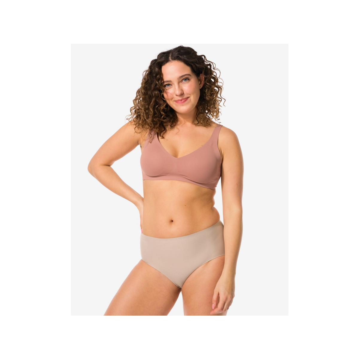 HEMA HEMA Medium Corrigerende Slip Hoge Taille Beige (beige)