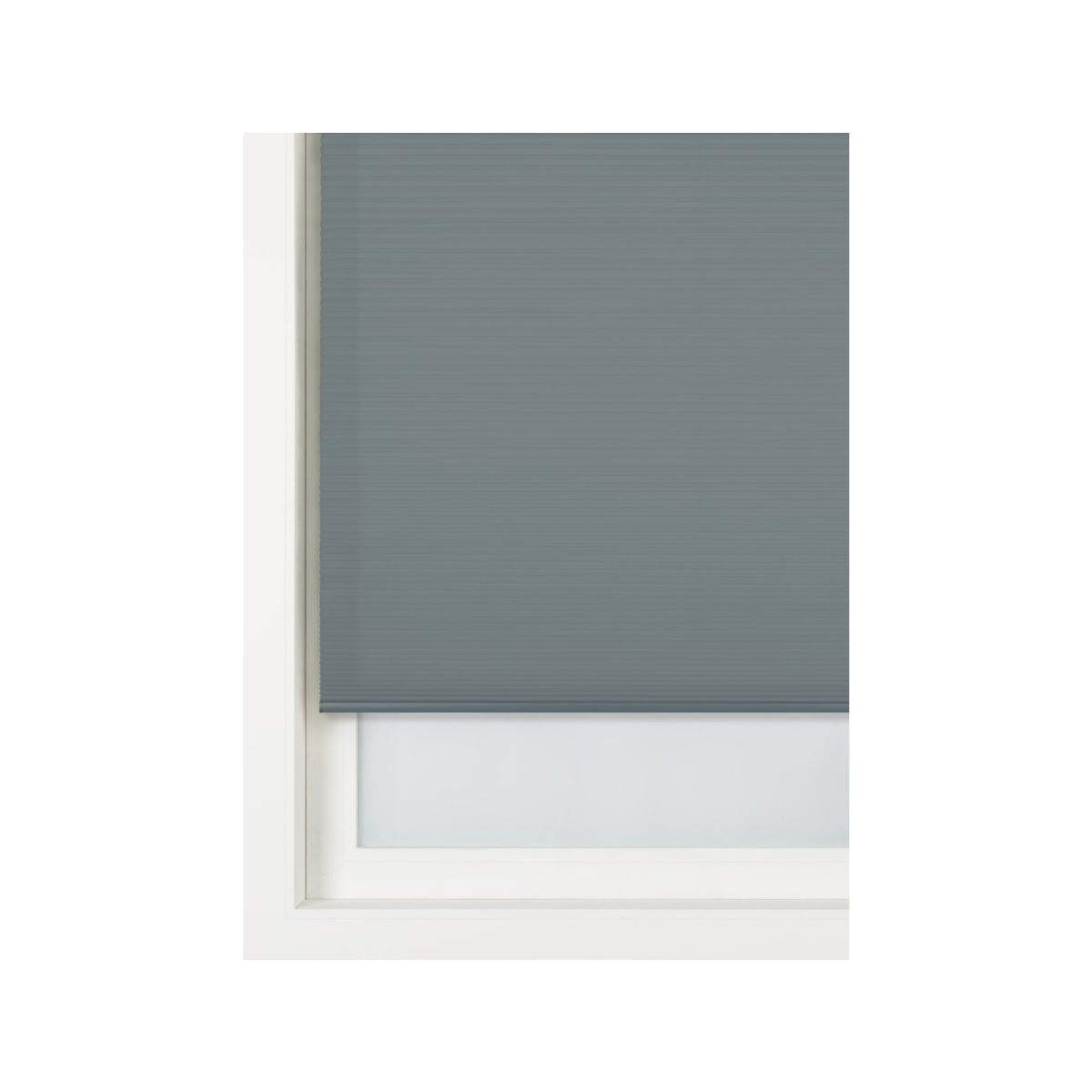 HEMA Plisse dubbel verduisterend witte achterzijde grijs (grijs)