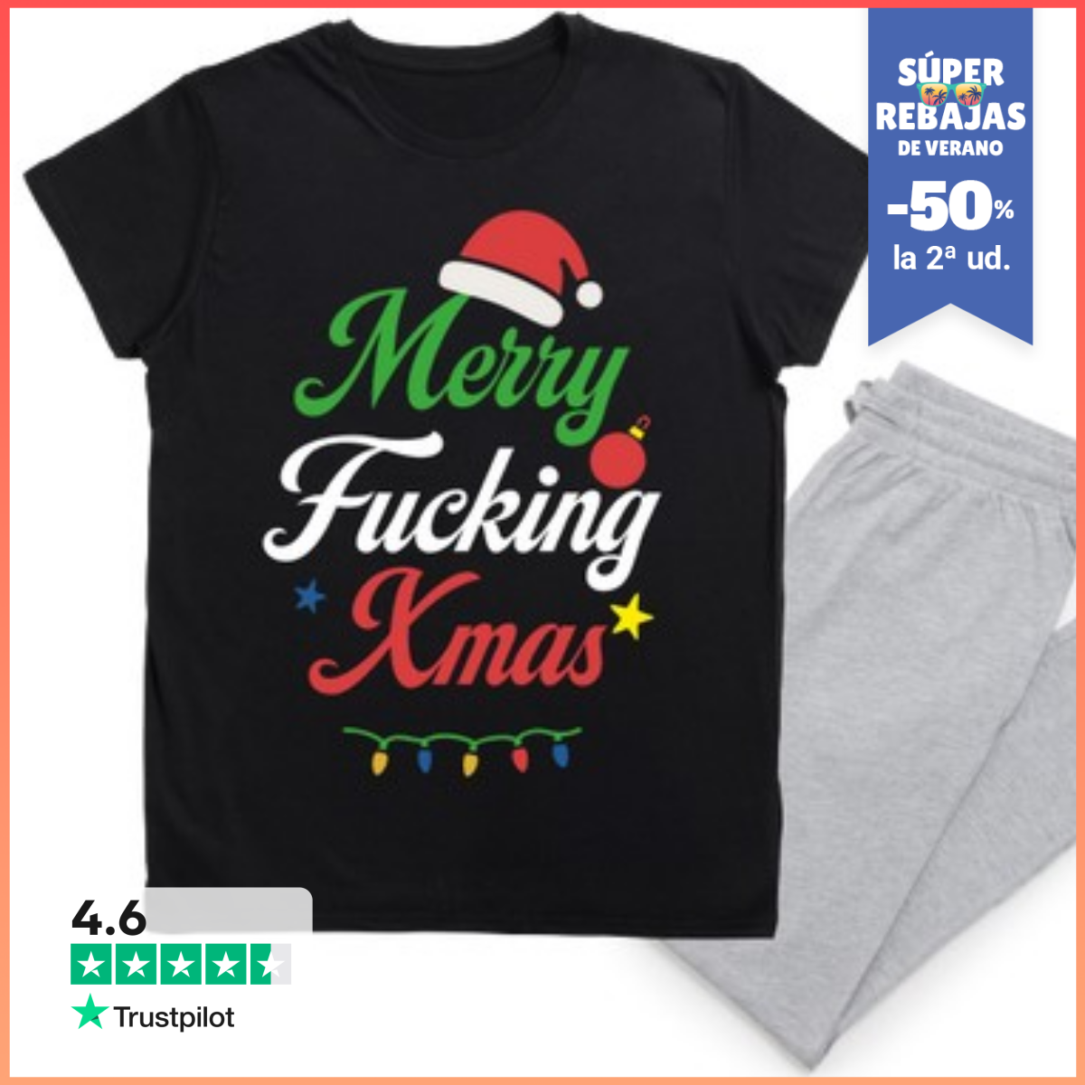 Pijama MERRY FUCKING XMAS LaTostadora