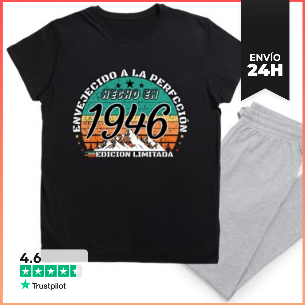 Pijama Hecho En 1946 Envejecido A La Perfección Retro Edición