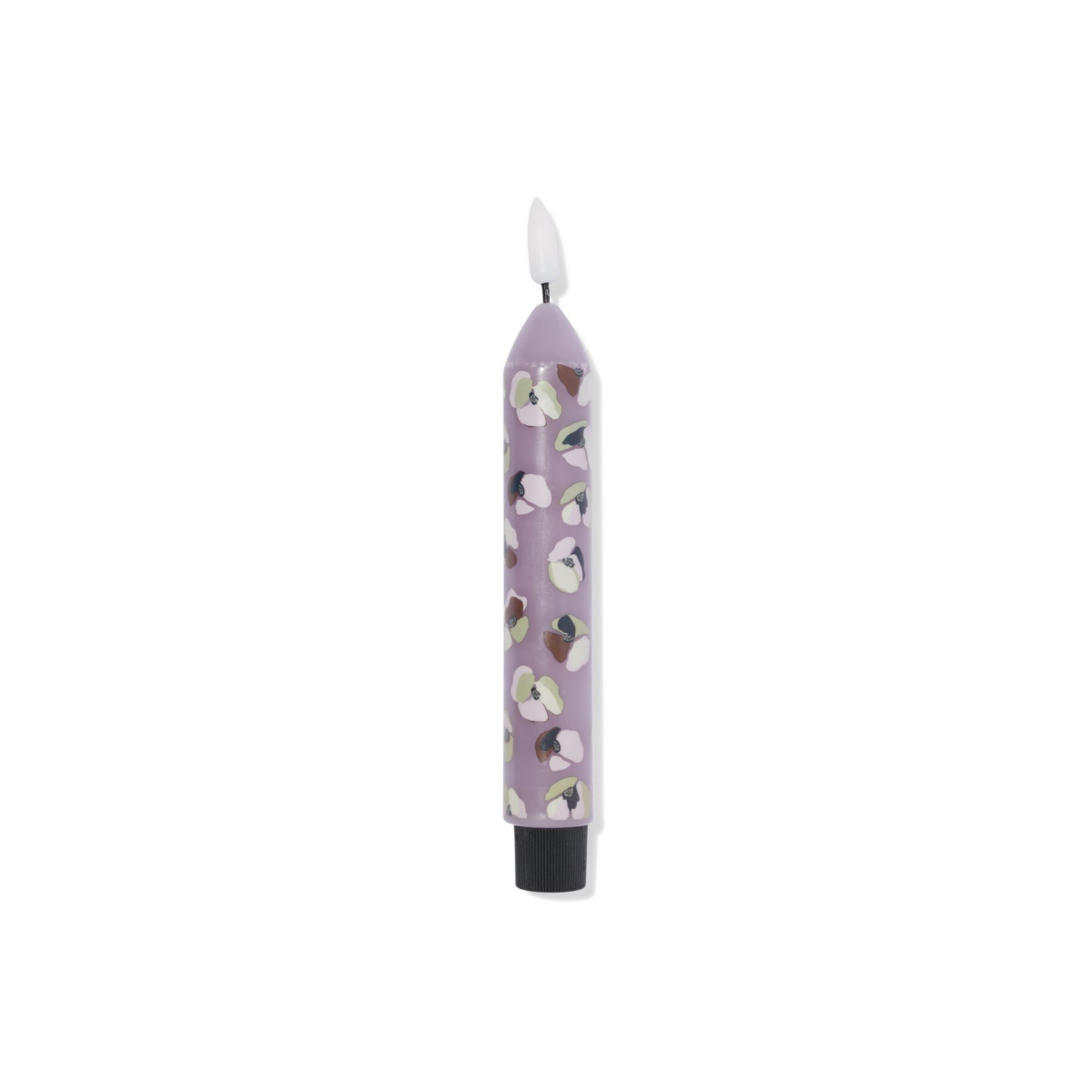 HEMA HEMA Led-dinerkaars ⌀2.3x20cm Bloem Lila (lila)