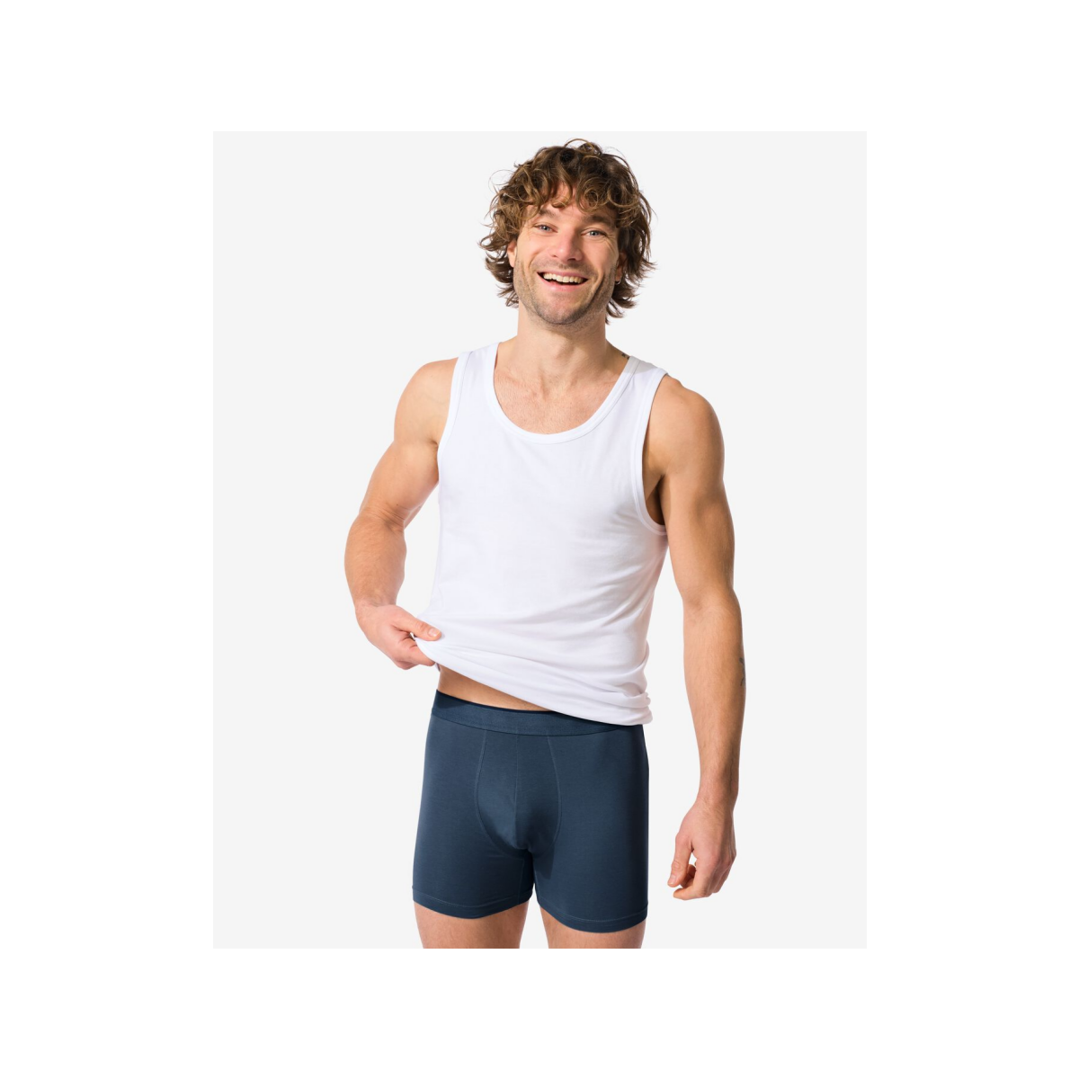 HEMA HEMA Herenboxers Comfort Perfect - 2 Stuks Donkerblauw (donkerblauw)