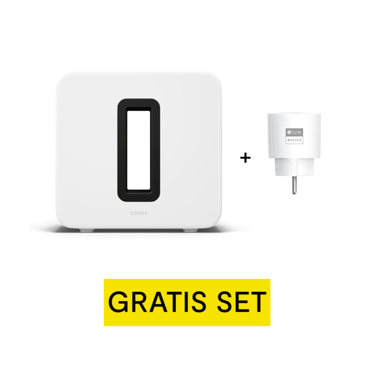 Sonos Sub 4 - Premium Subwoofer - Weiß + gratis tink Basics Matter Smart Plug