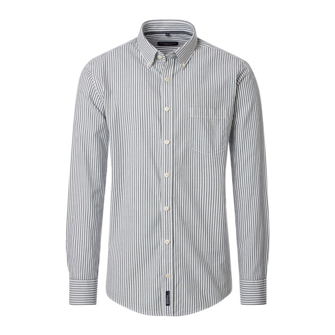 CASAMODA - Herren Langarmhemd - Grün - Größe: XL - bei Tara-M