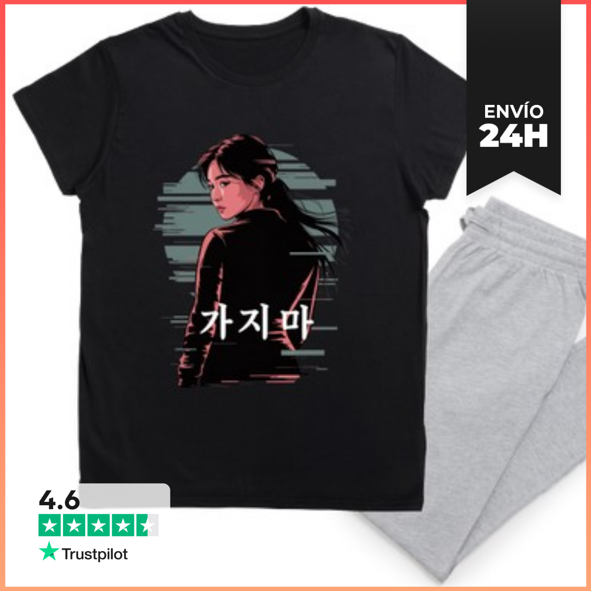 Pijama Kdrama Ilustracion Digital Anime Retrat LaTostadora