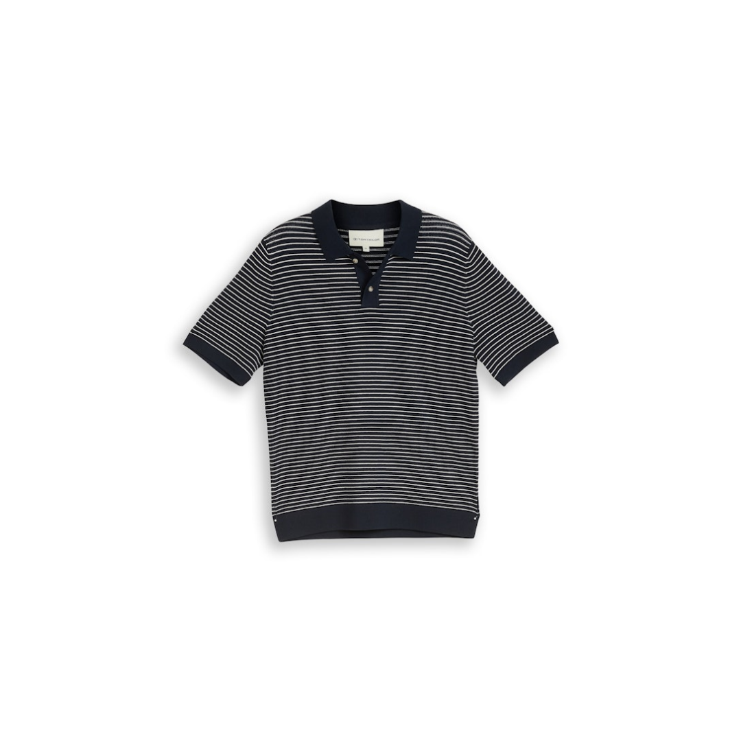 Tom Tailor Polo Strickpullover Polokragen Baumwolle Bunt