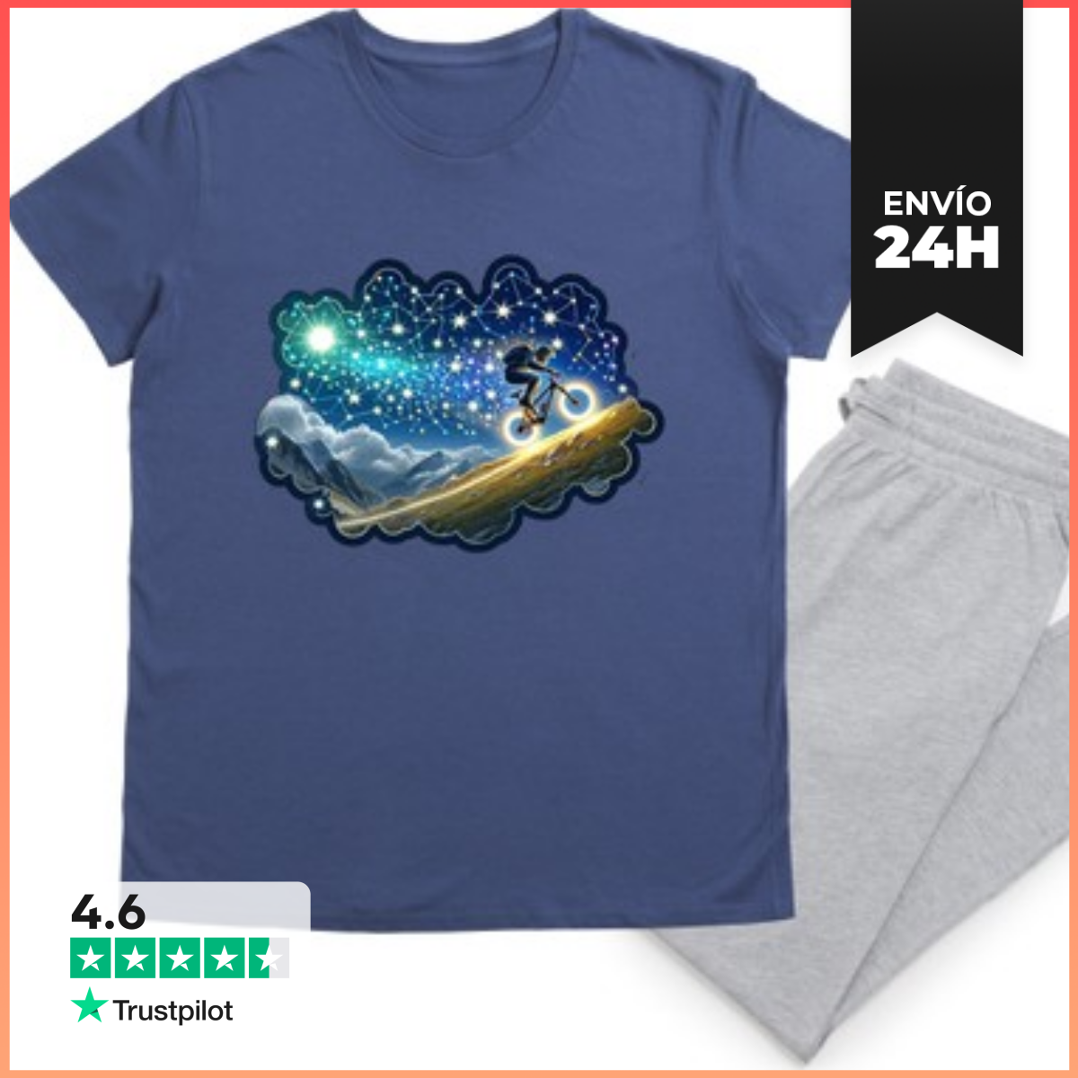Pijama Ciclista Estelar Viaje Constelaciones LaTostadora