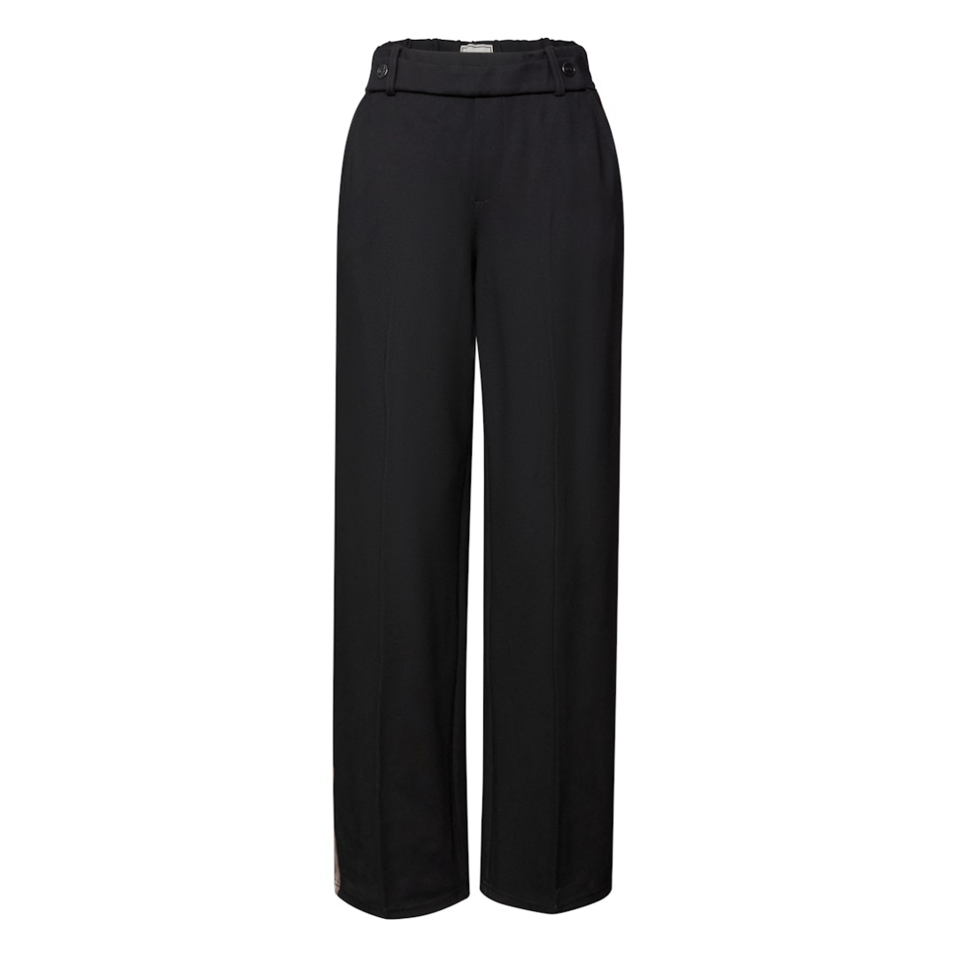 Street One Hose Straight Leg Viskose-Polyamid-Elasthan Black