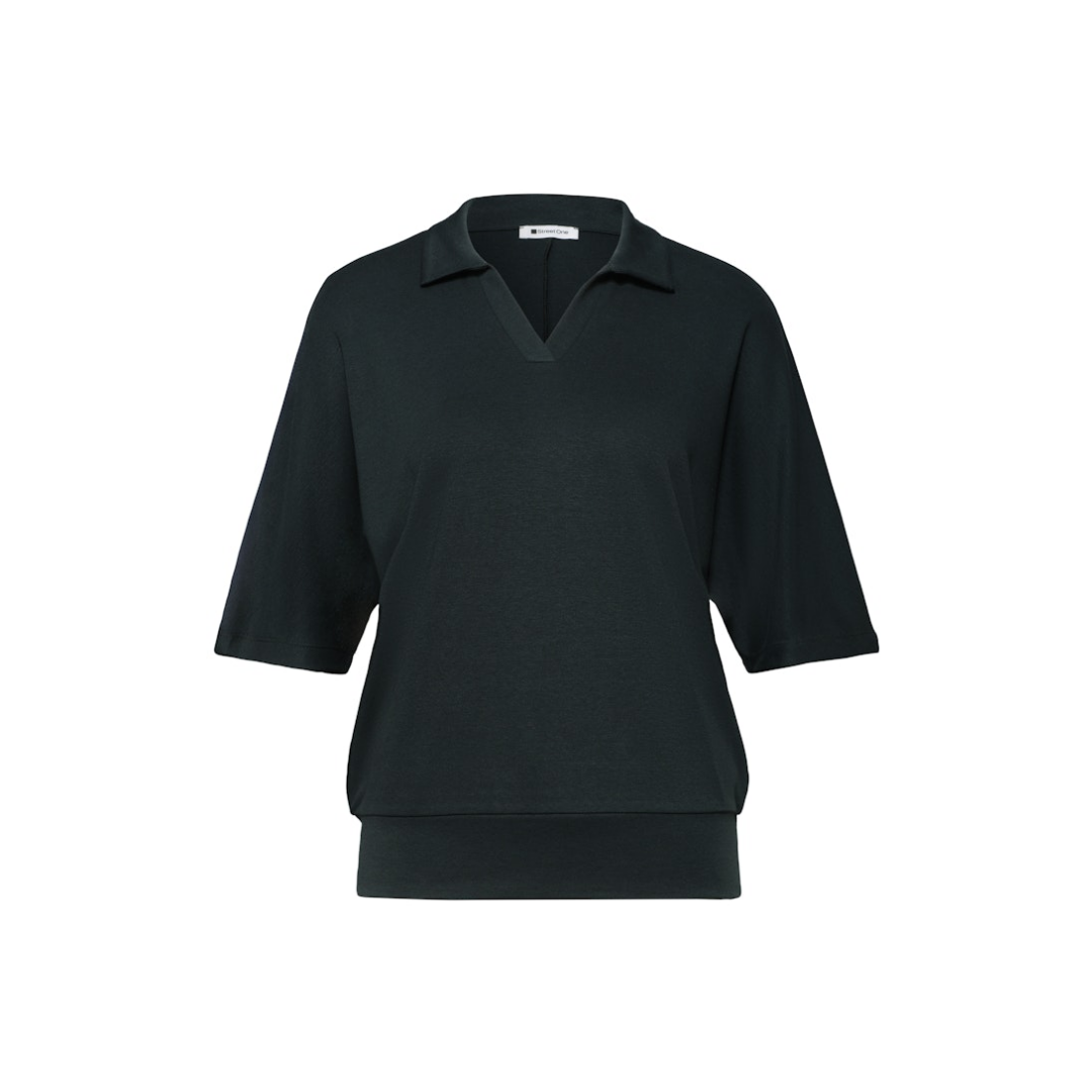 Street One - Damen T-Shirt - deep bound green - Größe: 38 - bei Tara-M