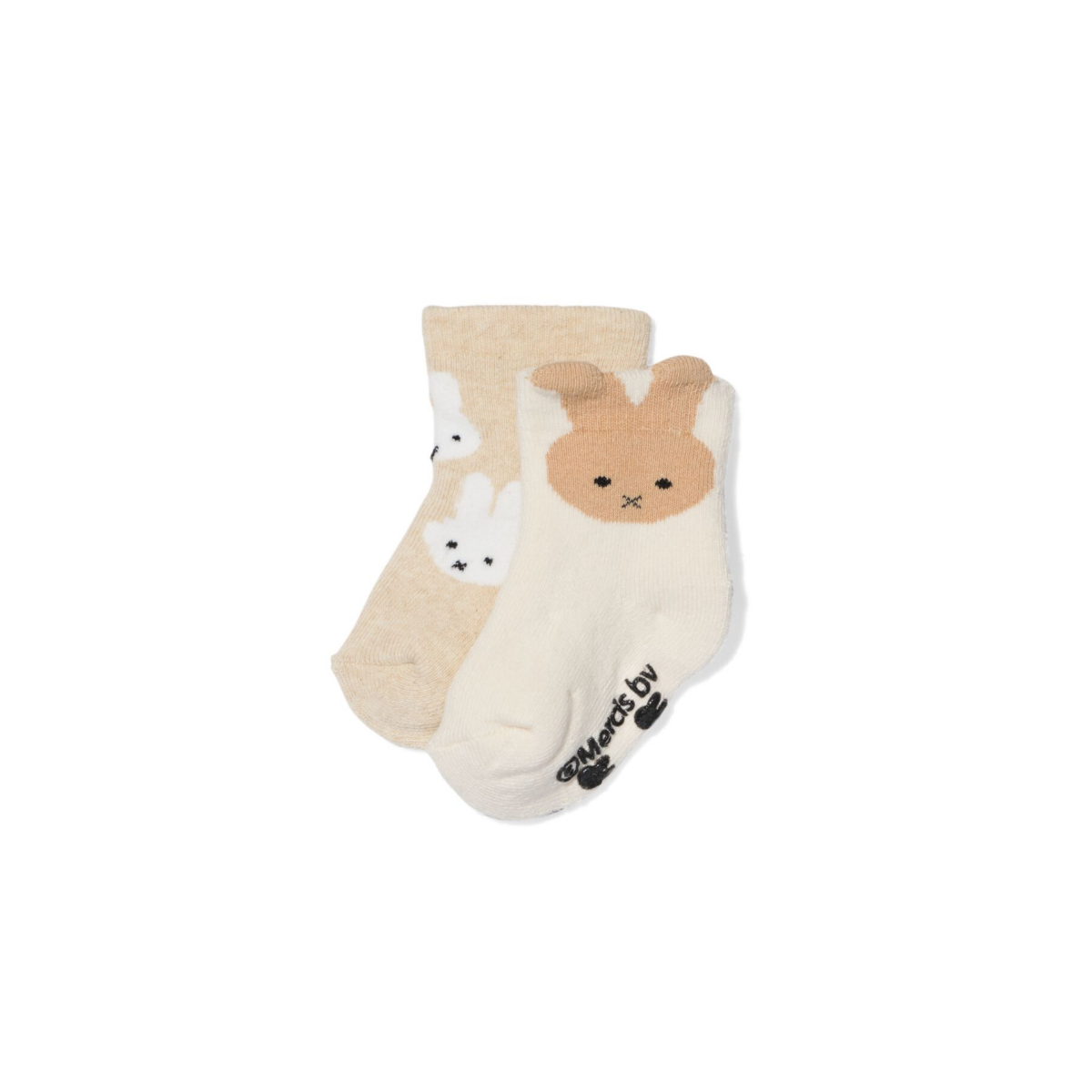 HEMA Nijntje babysokken terry - 2 paar beige (beige)