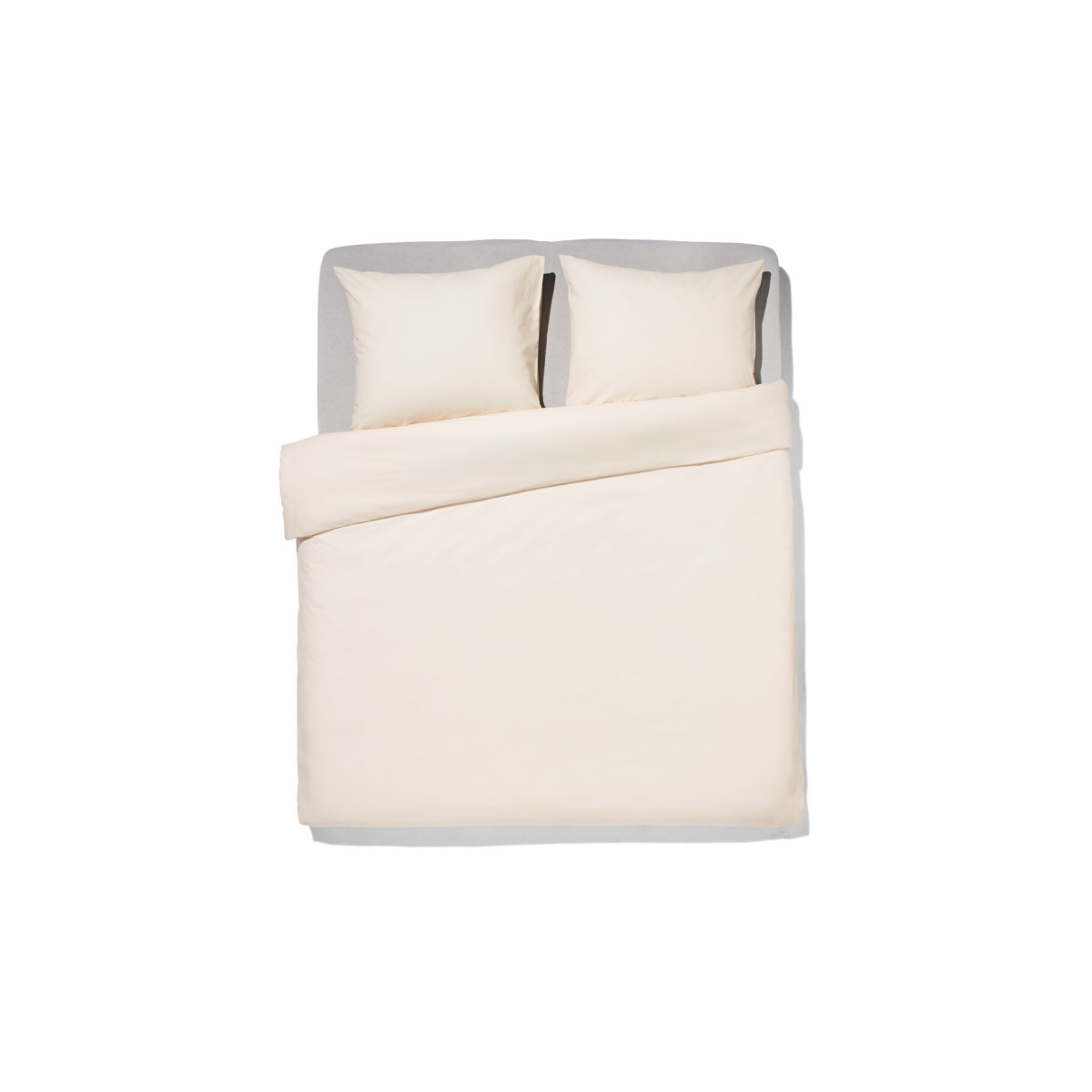 HEMA HEMA Dekbedovertrek 200x200/220cm Zacht Katoen Beige (beige)