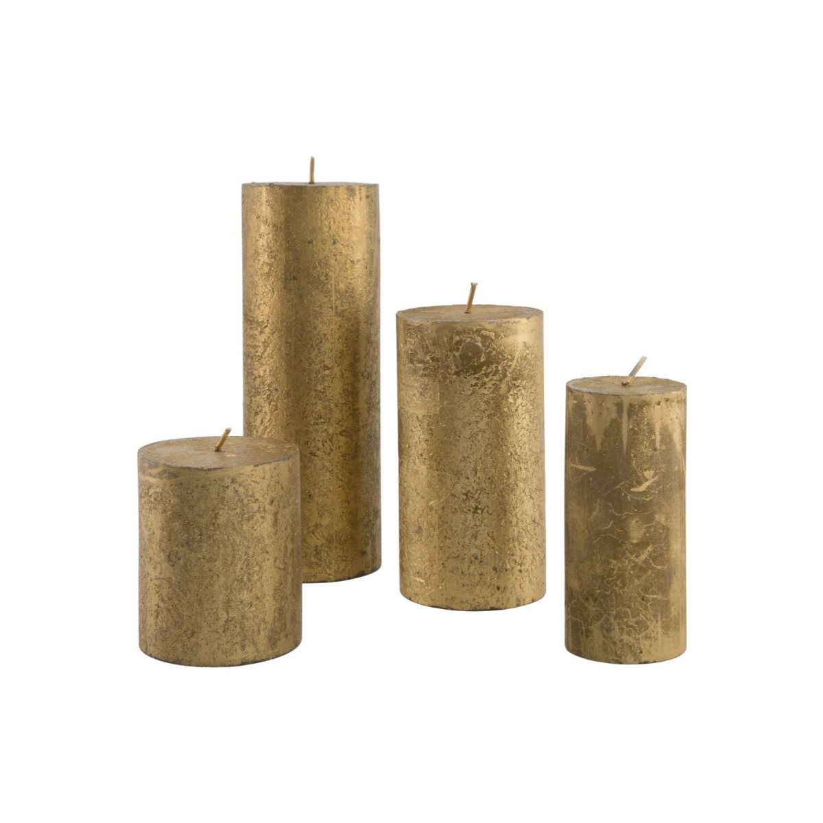HEMA Rustieke kaarsen goud (goud)