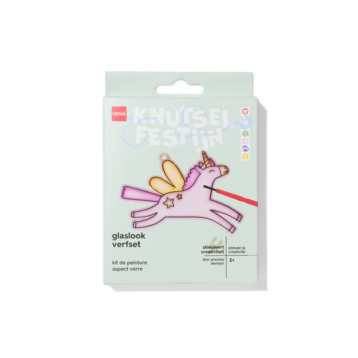 HEMA Glaslook verfset eenhoorn