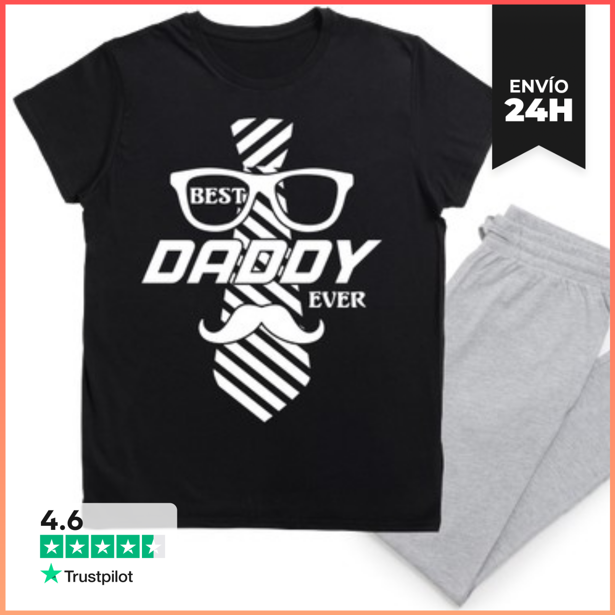 Pijama BEST DADDY EVER laTostadora