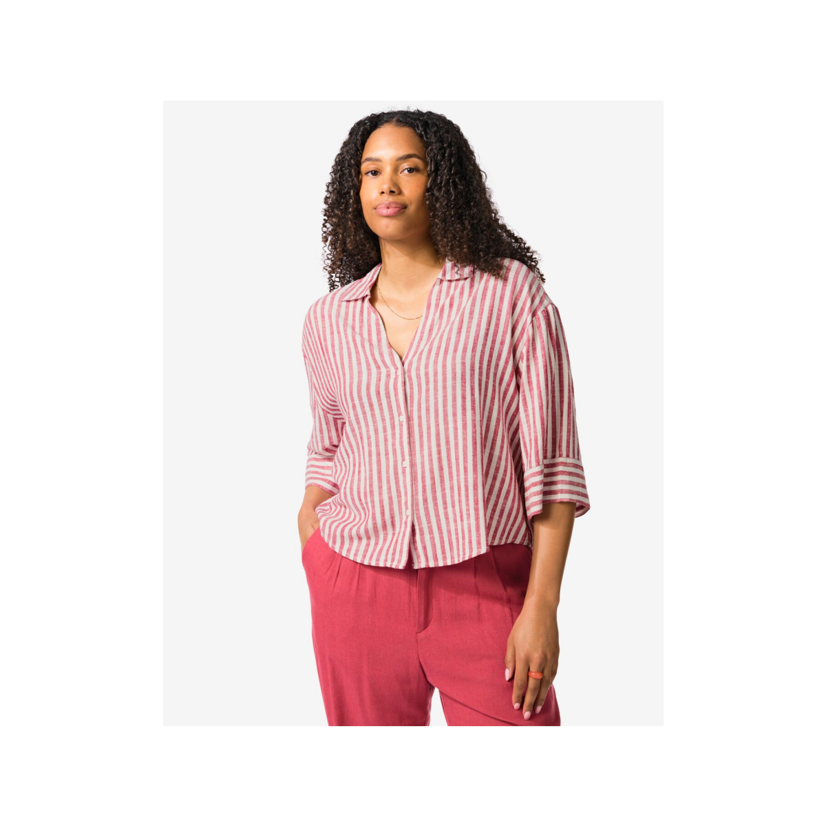 HEMA Damesblouse Dawn rood (rood)