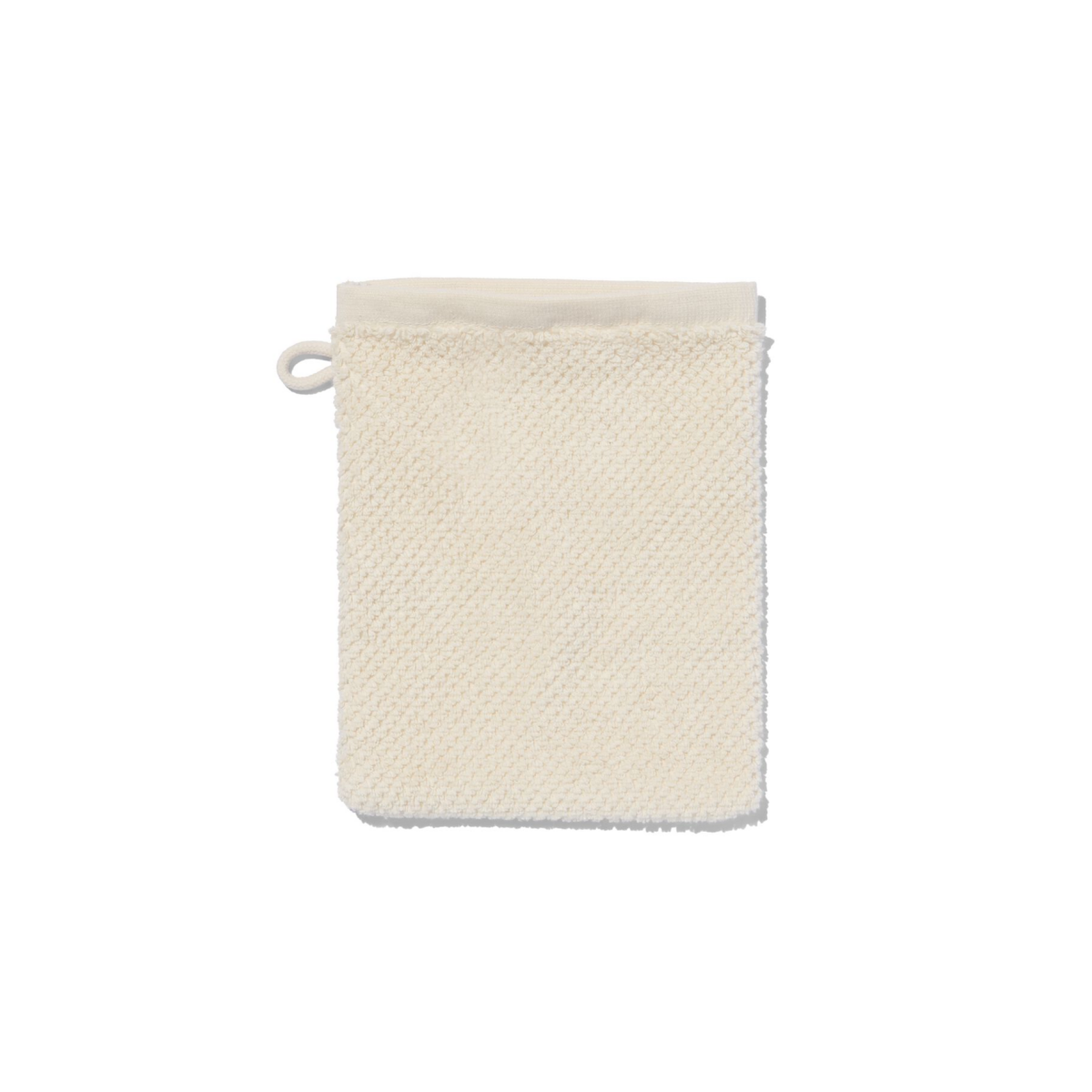 HEMA Tweedekans washand recycled katoen 16x21 ecru (ecru)