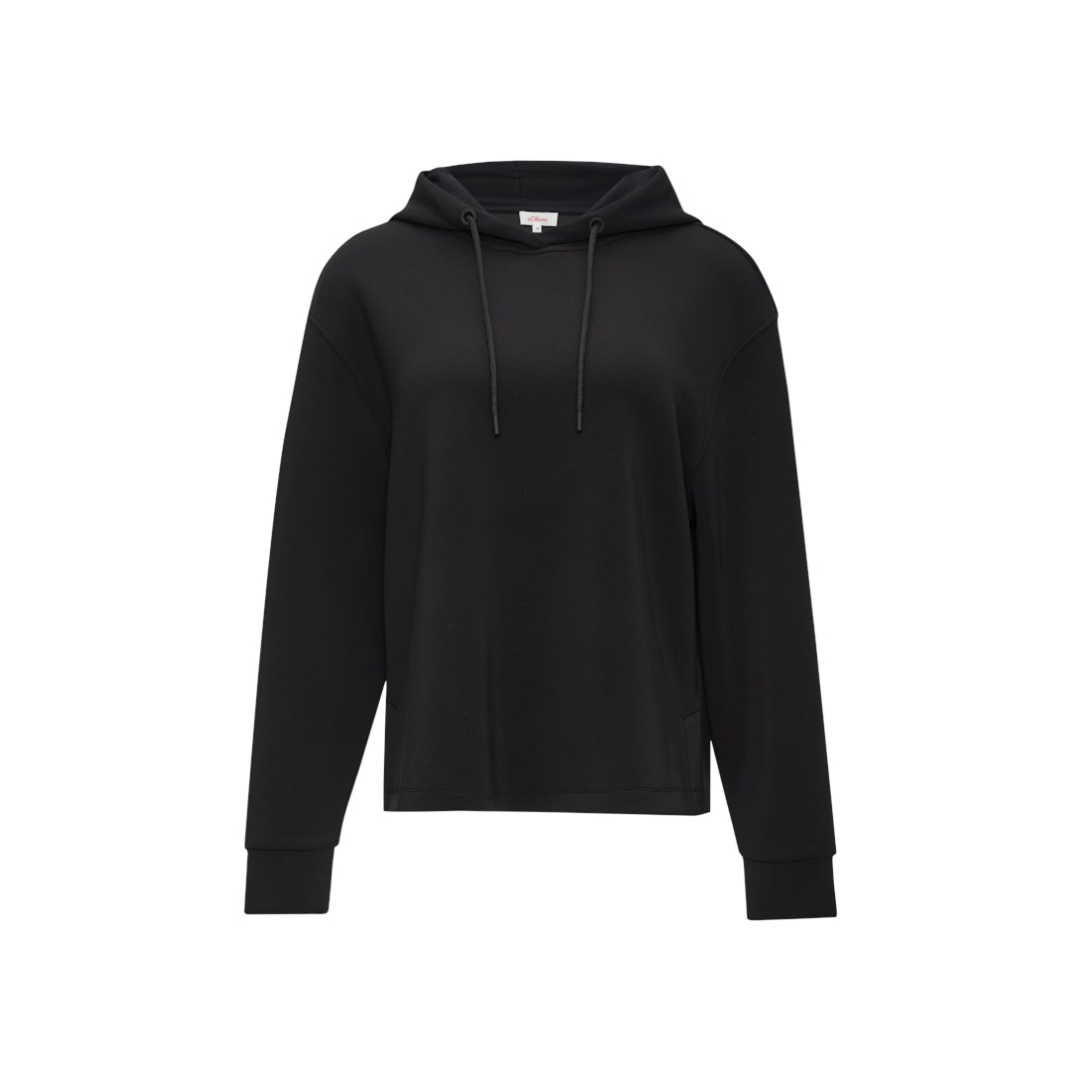 s.Oliver - Damen Sweatshirt - Schwarz - Größe: 38 - bei Tara-M