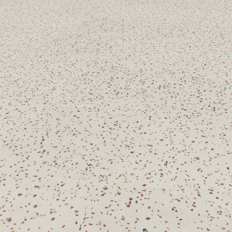 Rouleau 4m de sol PVC effet terrazzo pose libre confetti beige Gerflor - 2500 cm x 400 cm x 0.29 cm — vue 3