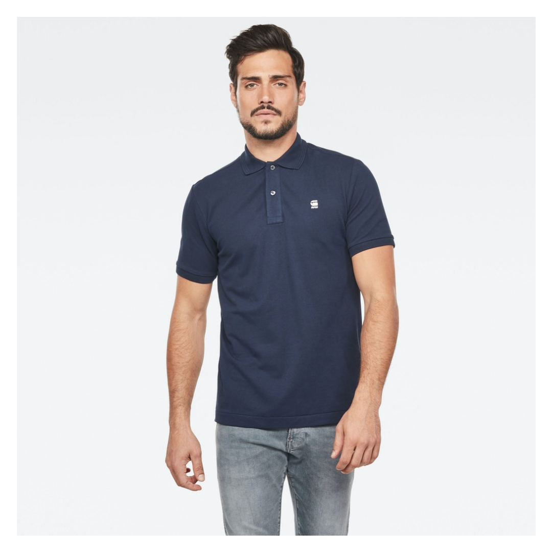 G-Star Raw Slim Polo Baumwolle-Esasthan Sartho Blue