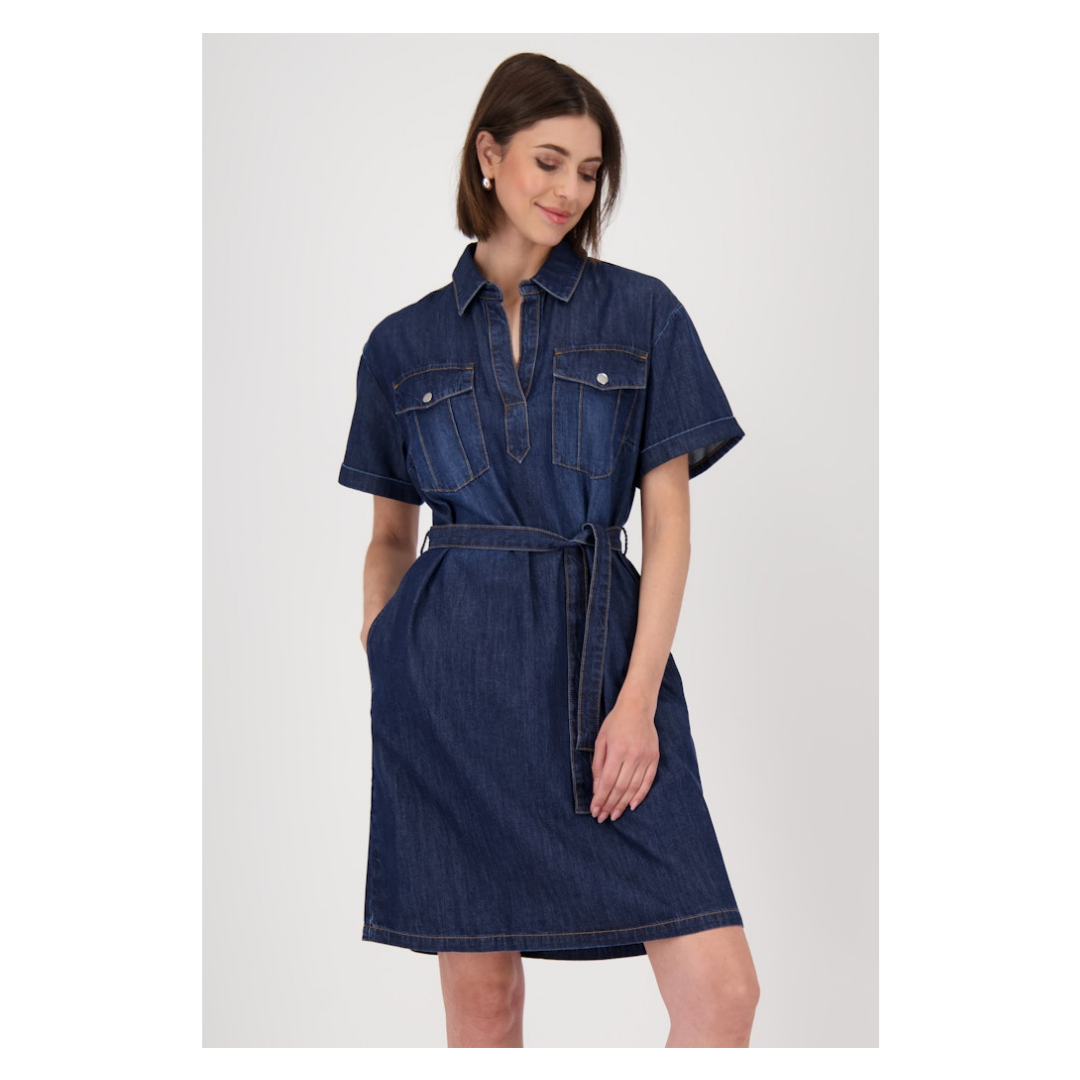 Monari - Damen Kleid - jeans - Größe: 42 - bei Tara-M