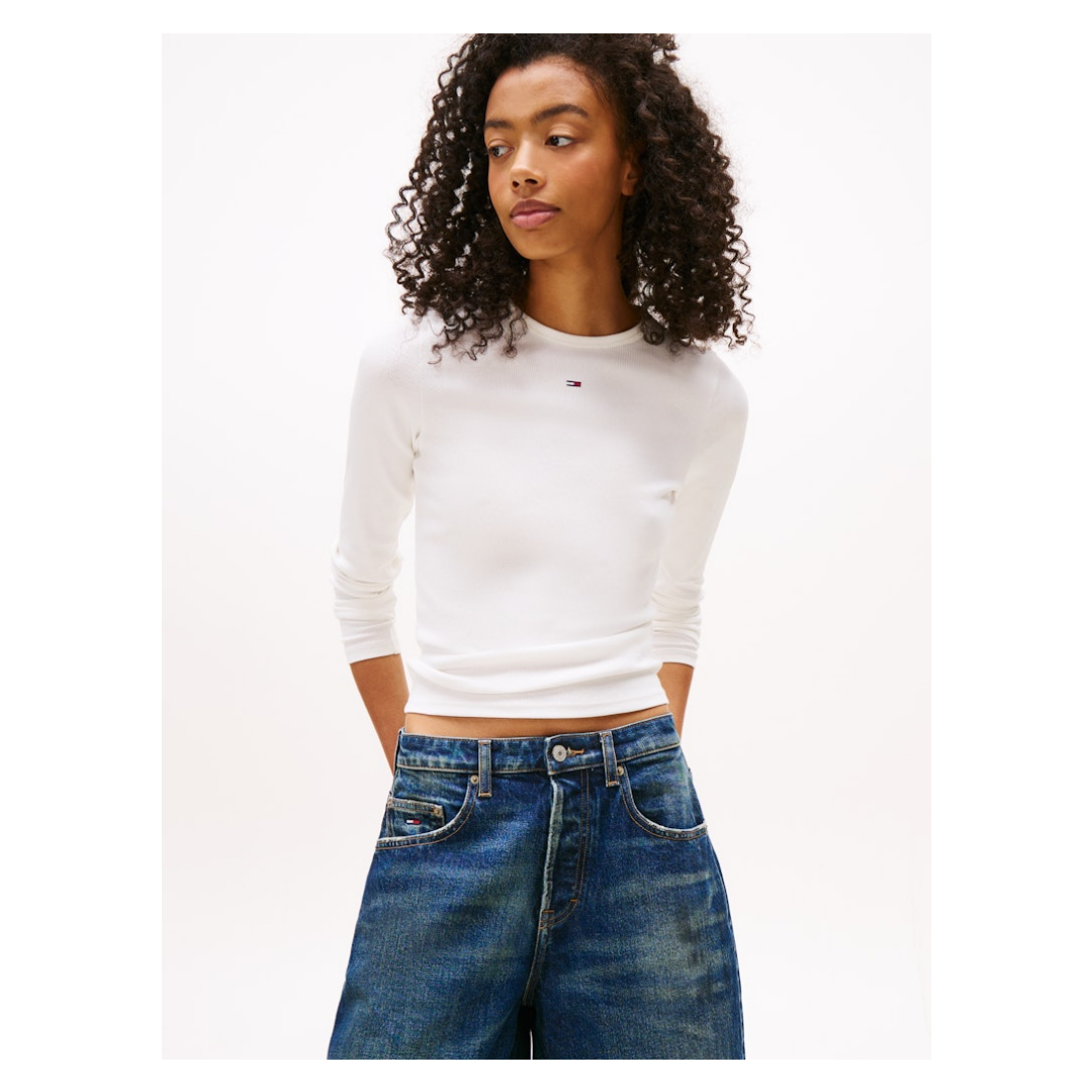 Tommy Jeans Damen Langarmshirt Dw0dw17387 günstig online kaufen