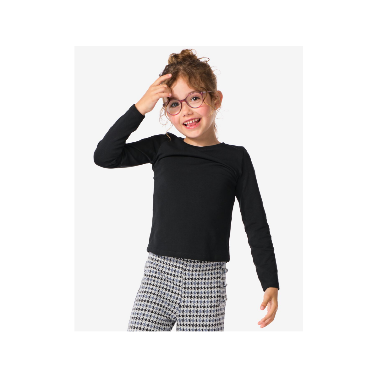 HEMA HEMA Kinder T-shirts Biologisch Katoen - 2 Stuks Zwart (zwart)