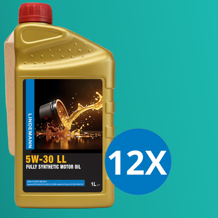 Lindemann Motorolie 5W-30 LL 1L - Doos 12x1L | DPP | Vehicle Motor Oil | DPP Shop