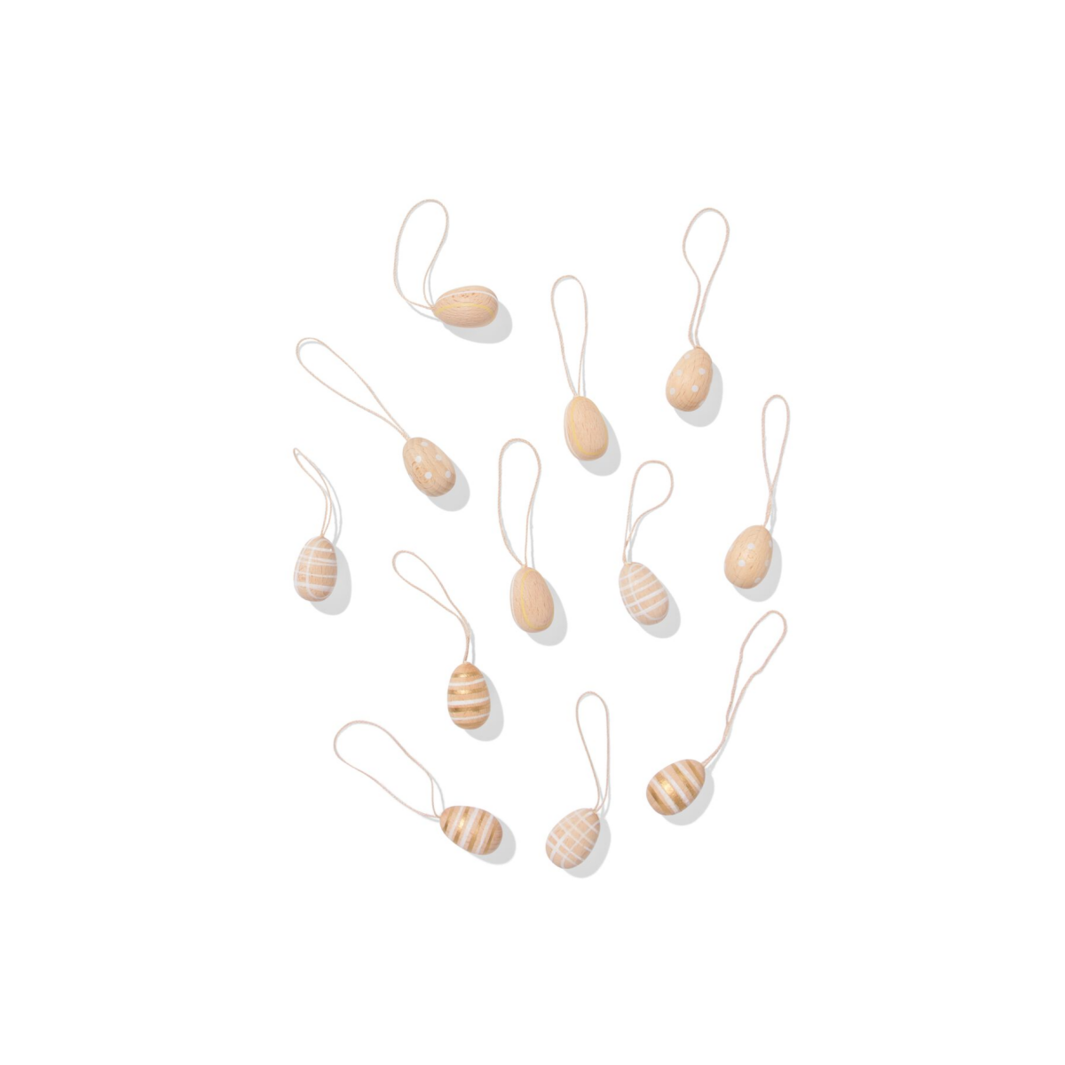 HEMA Paashangers hout ei - 12 stuks