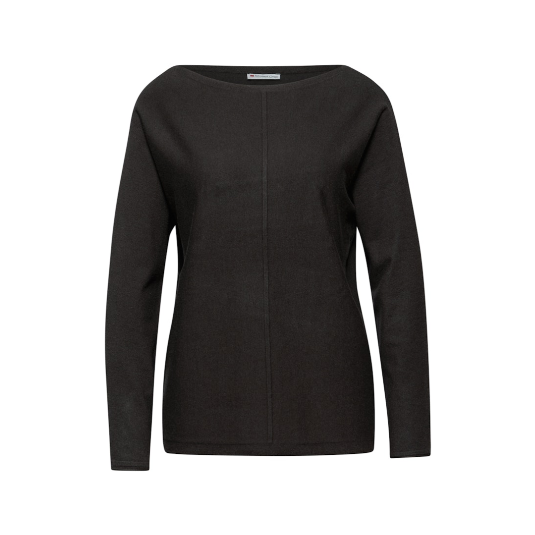Street One - Damen Pullover - darkest brown - Größe: 46 - bei Tara-M