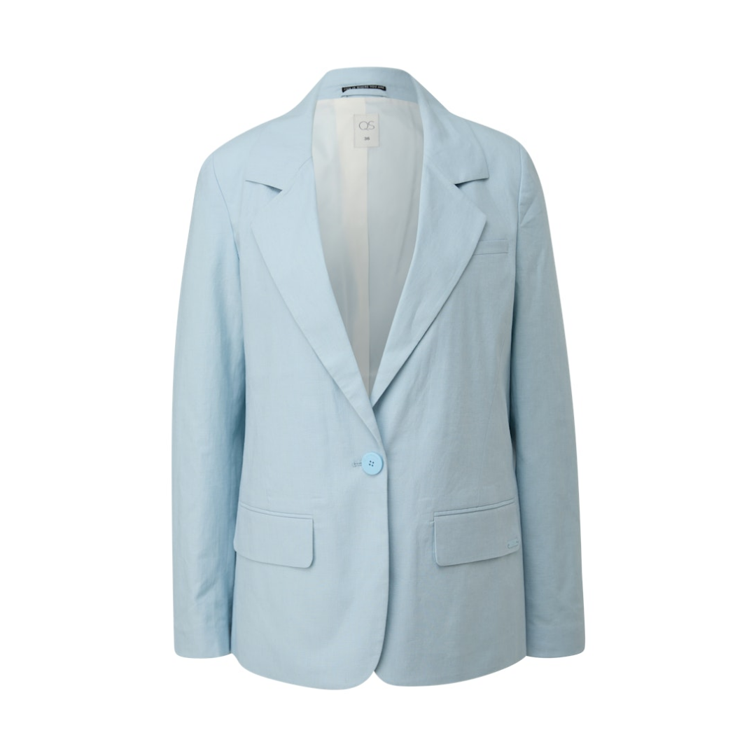 QS - Damen Blazer - Blau - Größe: 34 - bei Tara-M