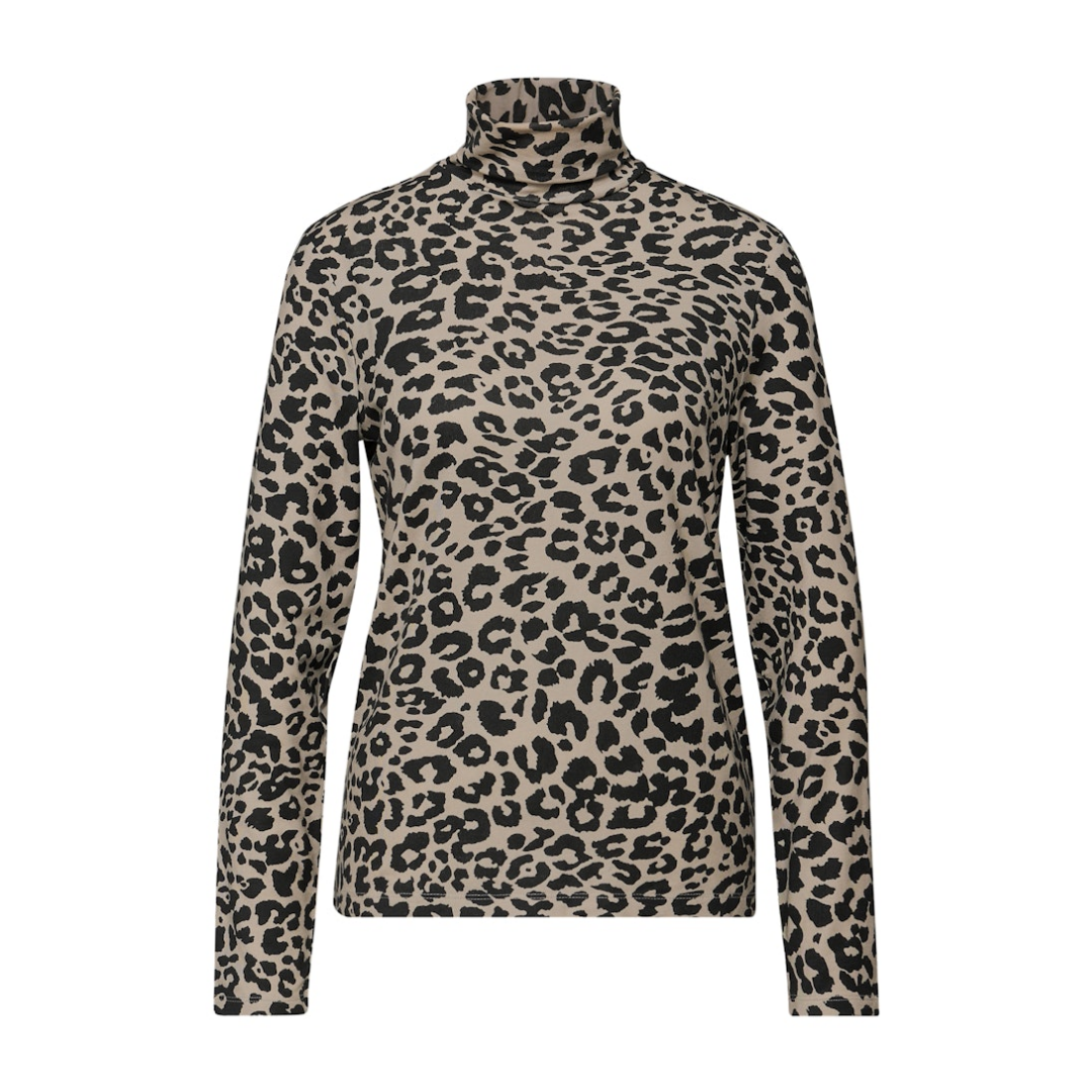 Street One - Damen Langarmshirt - Braun - Größe: 36 - bei Tara-M