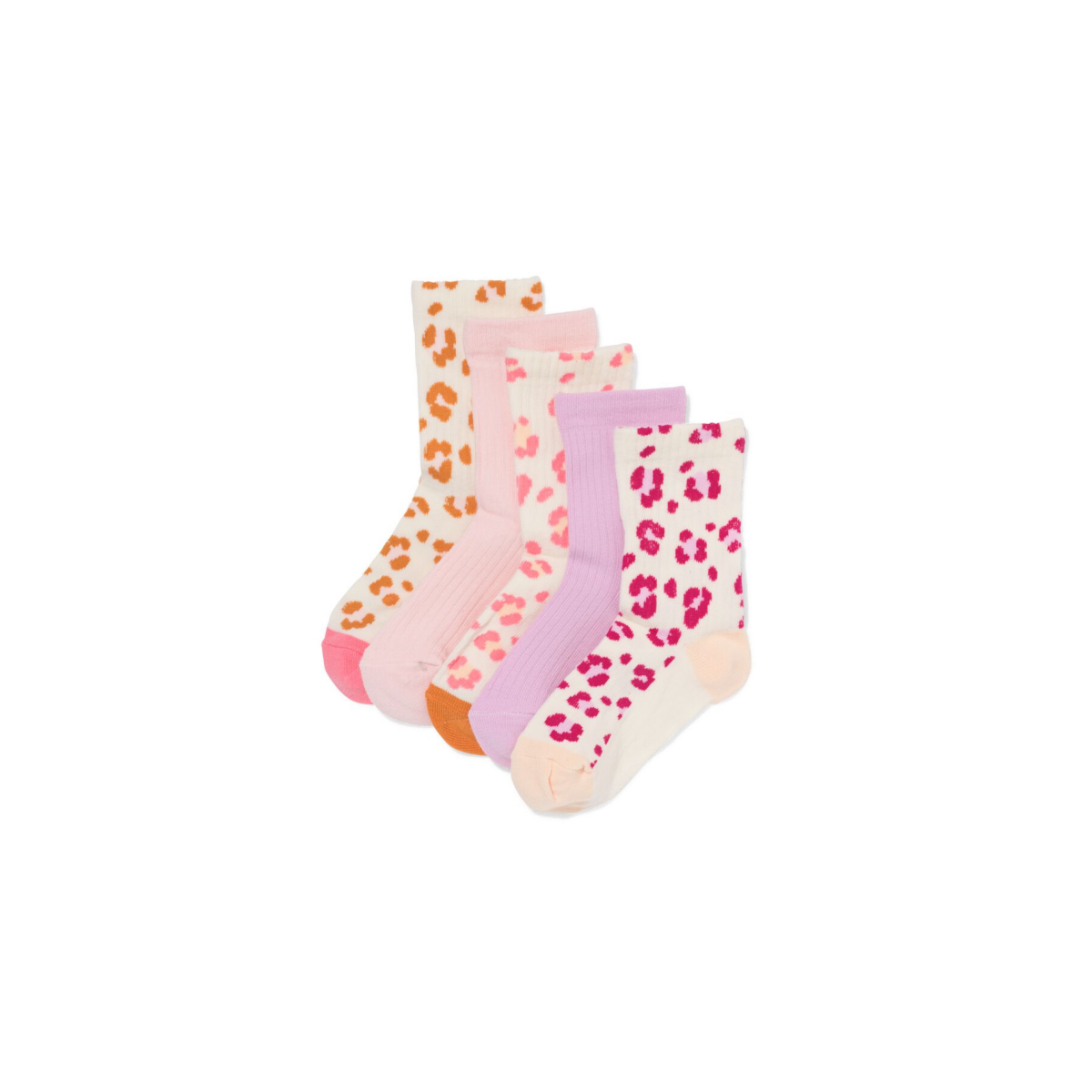 HEMA Kindersokken panter - 5 paar multicolor (multicolor)