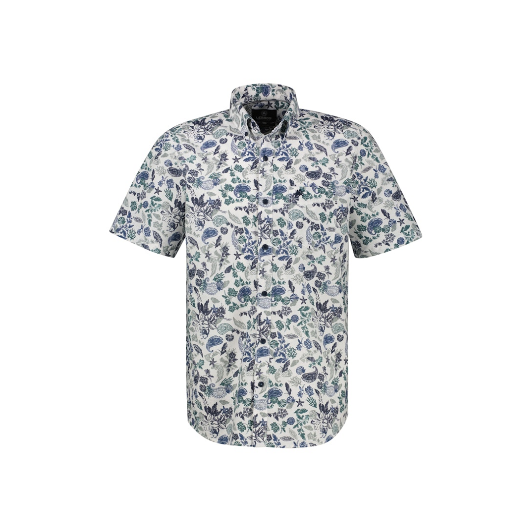 Lerros - Herren Kurzarmhemd - Weiß - Größe: M - bei Tara-M