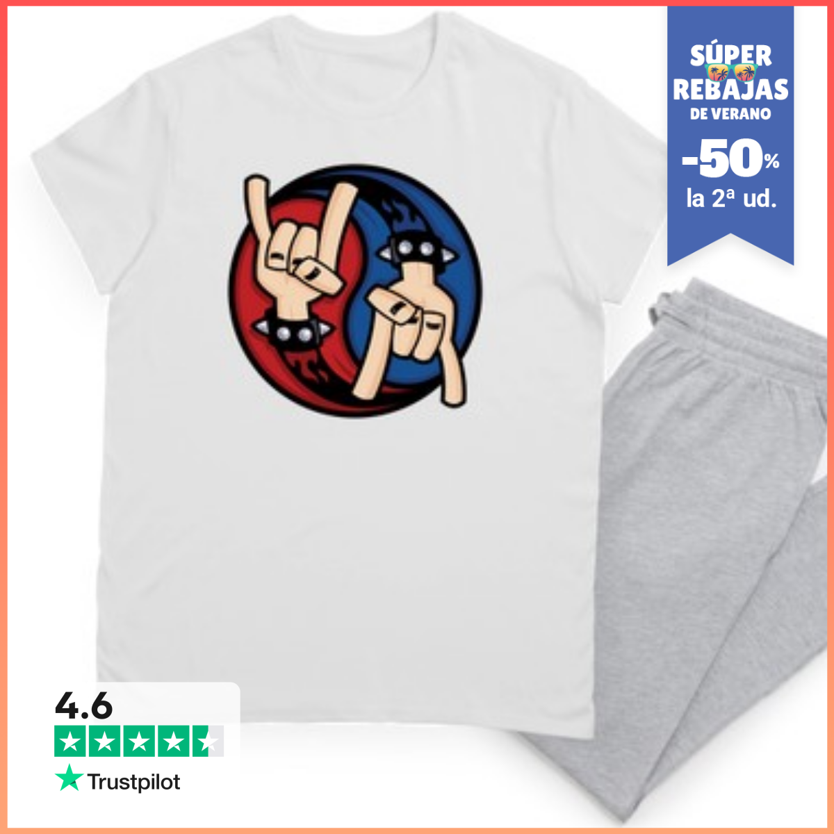 Pijama Cuernos Del Diablo Rock And Roll Yin Ya LaTostadora