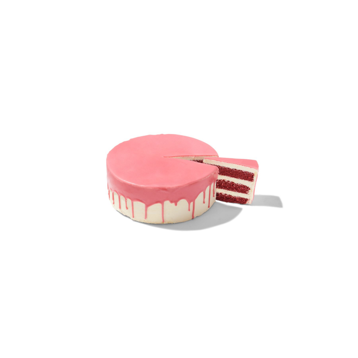HEMA Dripcake roze red velvet 24 p. (roze)