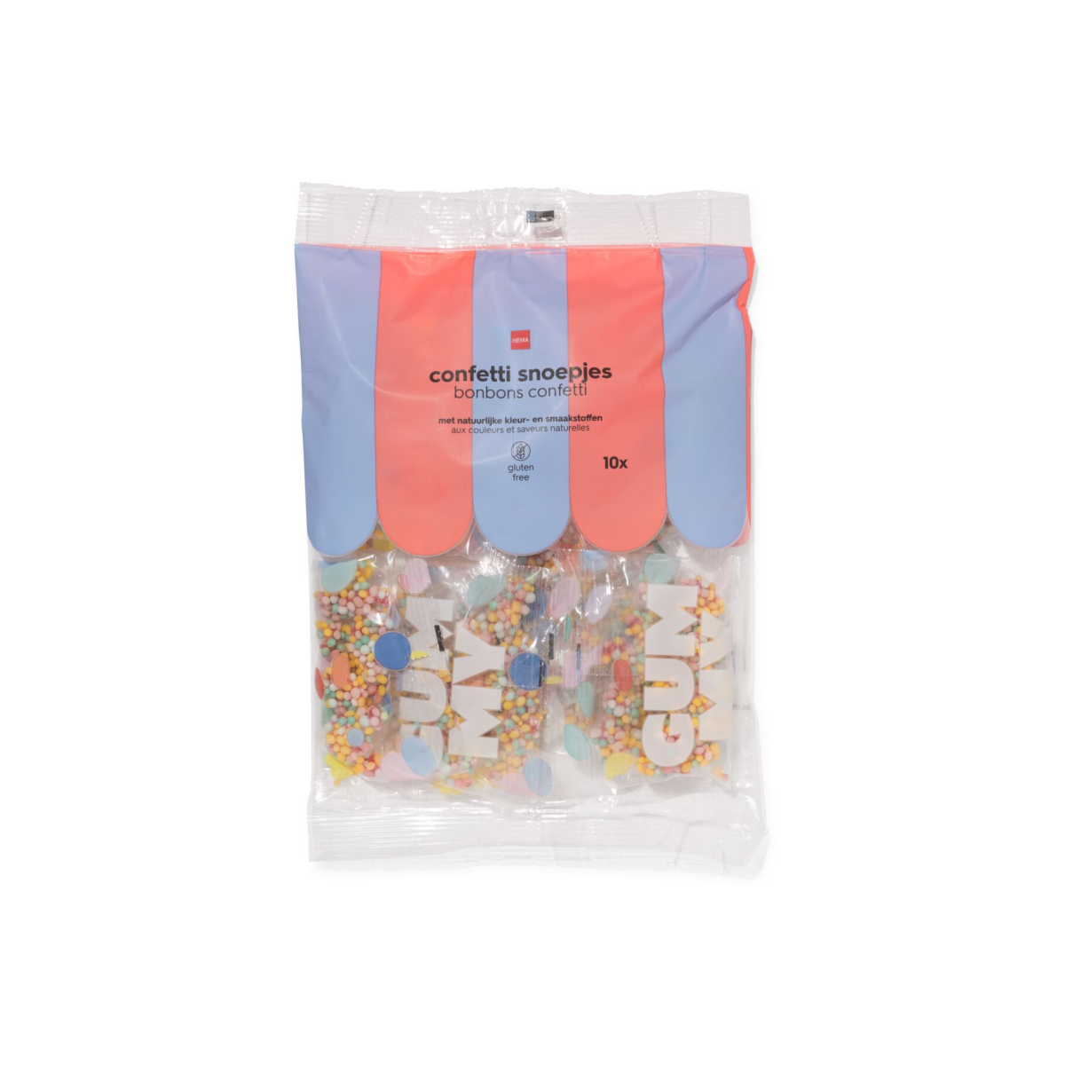 HEMA Confetti bites glutenvrij uitdeelzak - 10 stuks