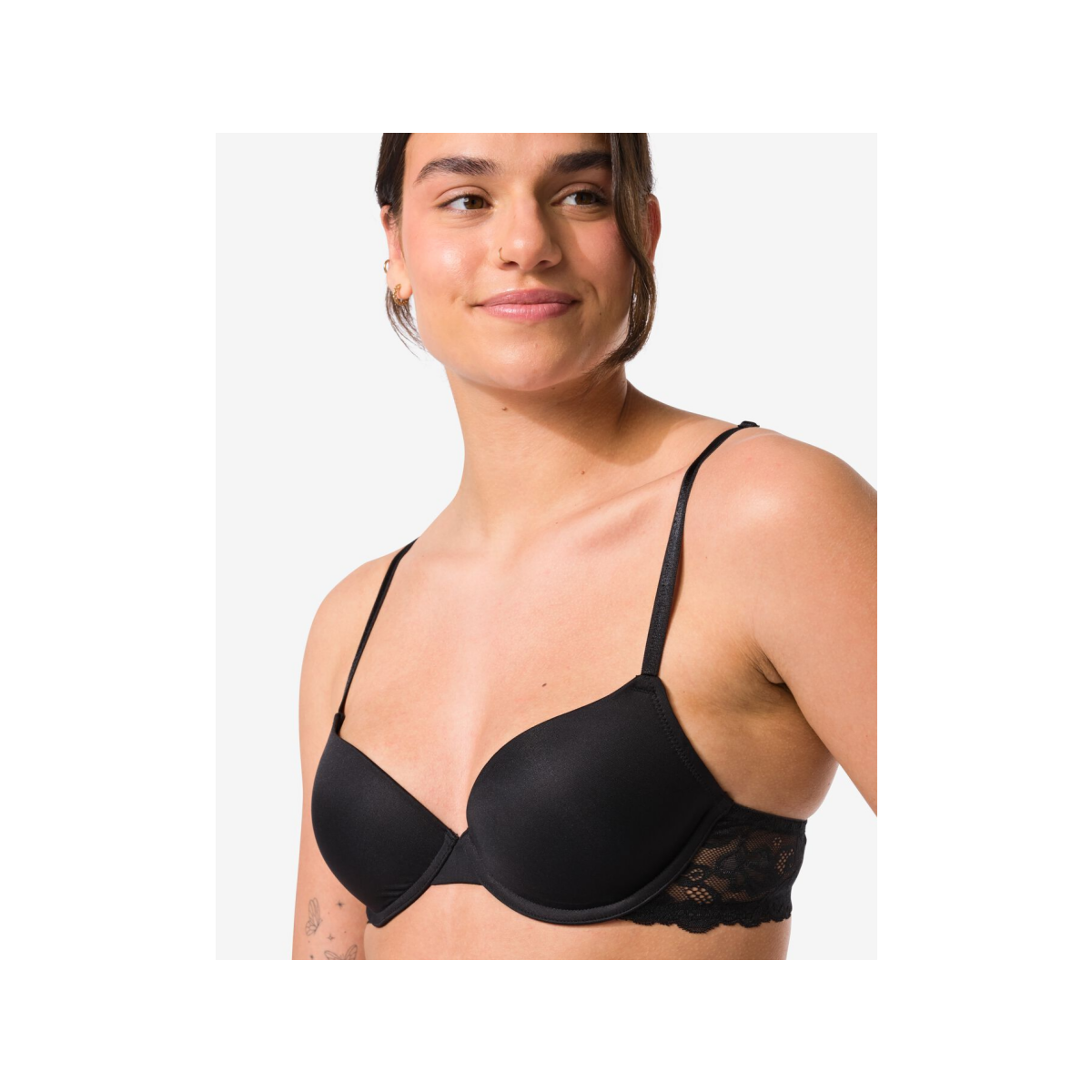 HEMA Push-up bh met beugel zwart (zwart)