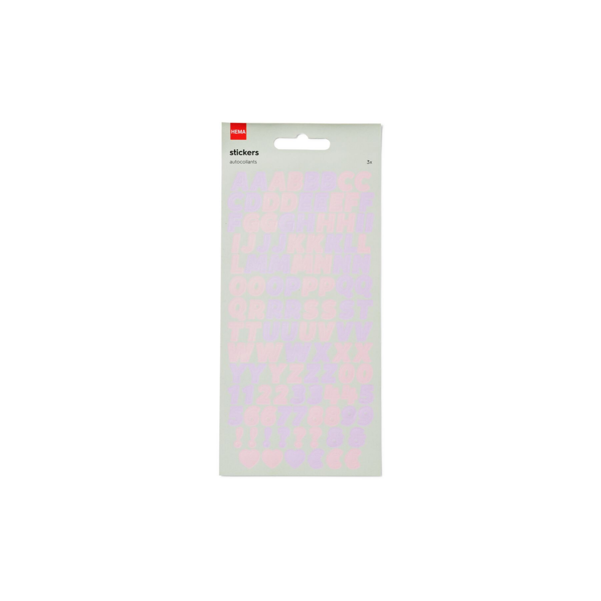 HEMA Stickervellen alfabet - 3 stuks