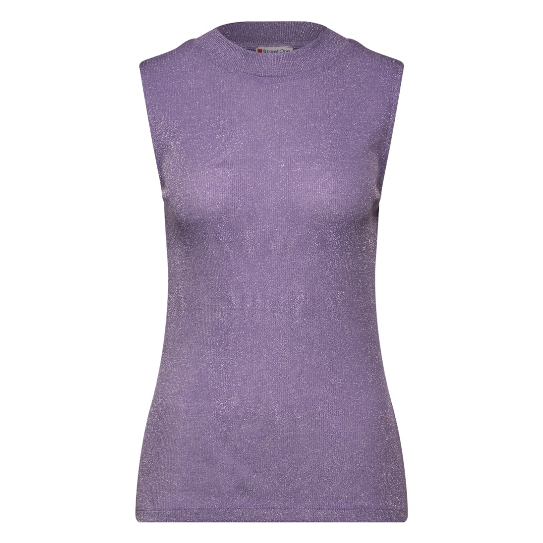 Street One - Damen Langarmshirt - Lila - Größe: 42 - bei Tara-M