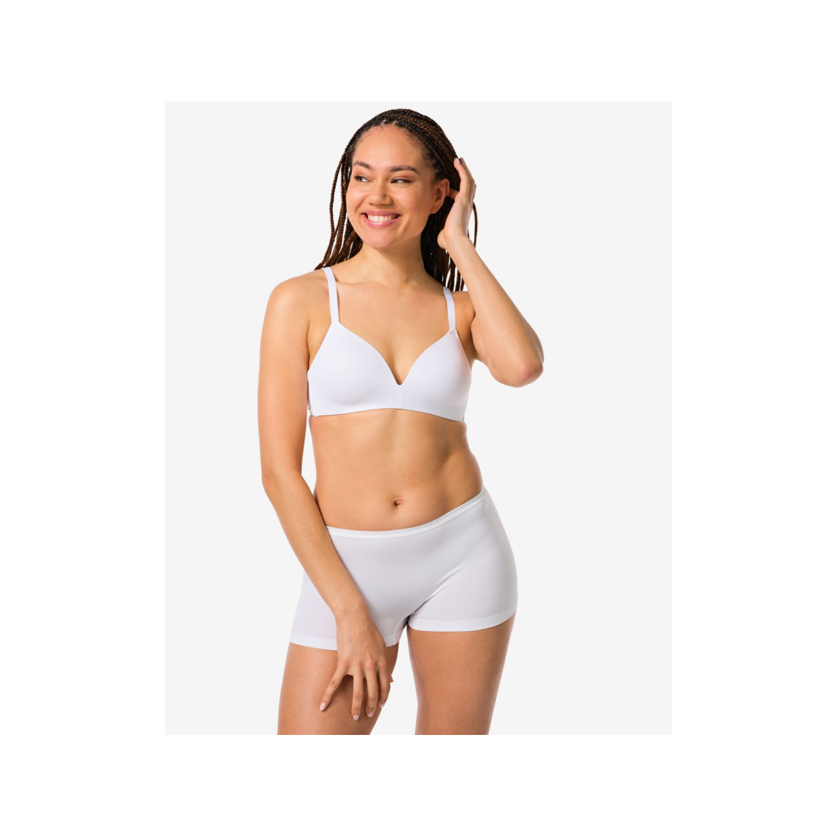 HEMA HEMA Damesboxer Naadloos Micro Wit (wit)