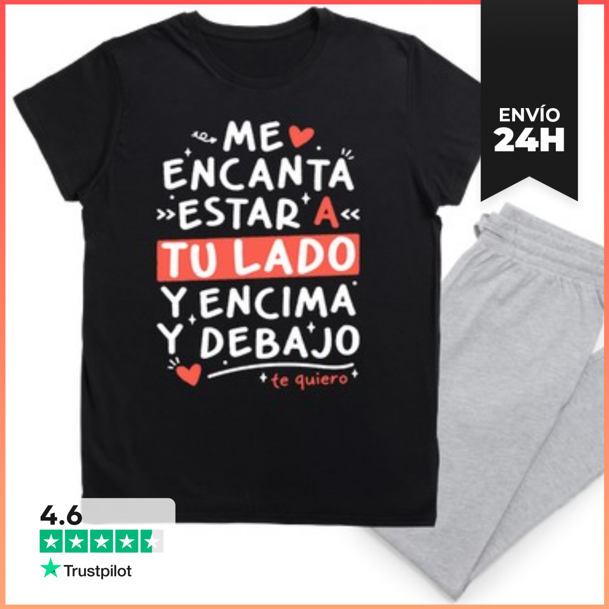 Pijama Me Encanta Estar A Tu Lado... Regalos Pareja LaTostadora