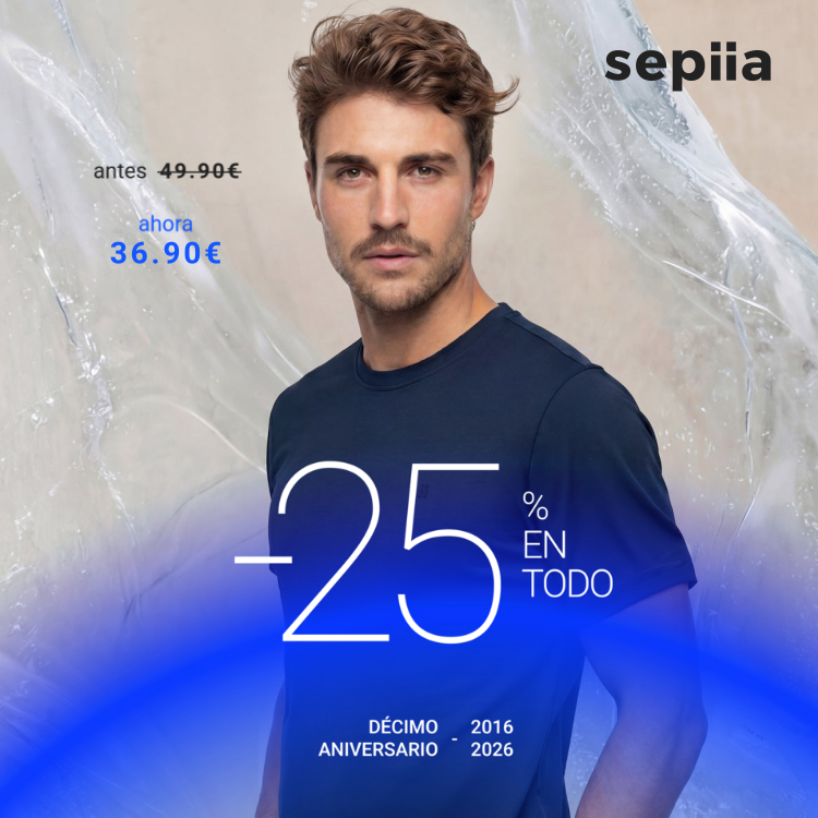 Camiseta hombre azul marino Ice